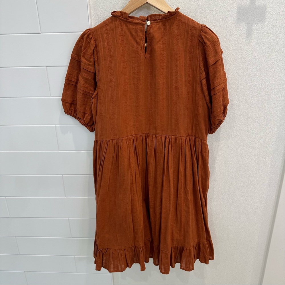 Universal Thread Burnt Orange Embroidered Prairie… - image 8